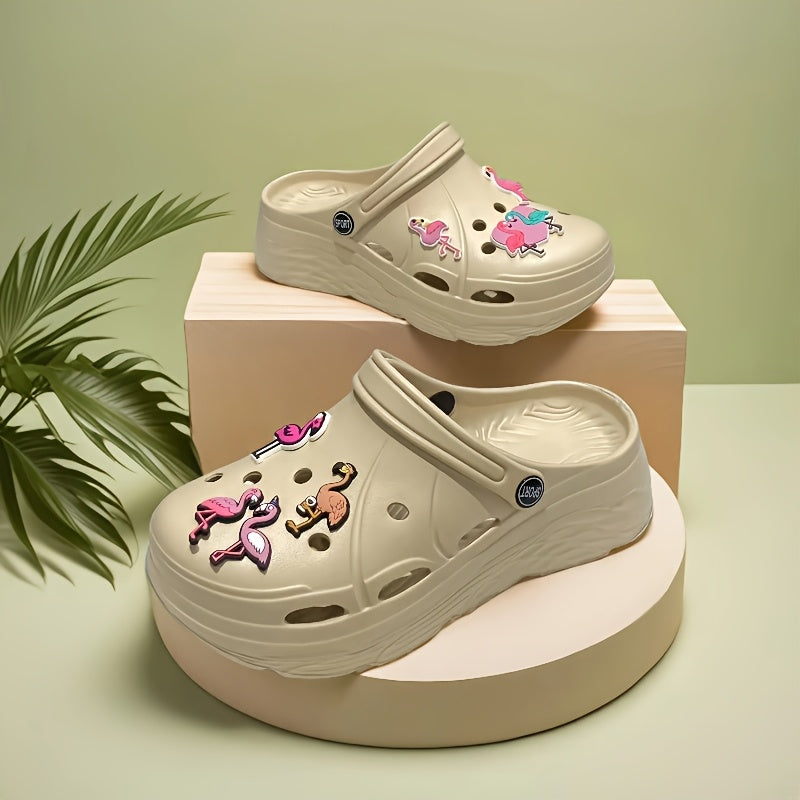 Women's Summer Clogs Lightweight EVA Sole Garden Beach Shoes Chic Accessories