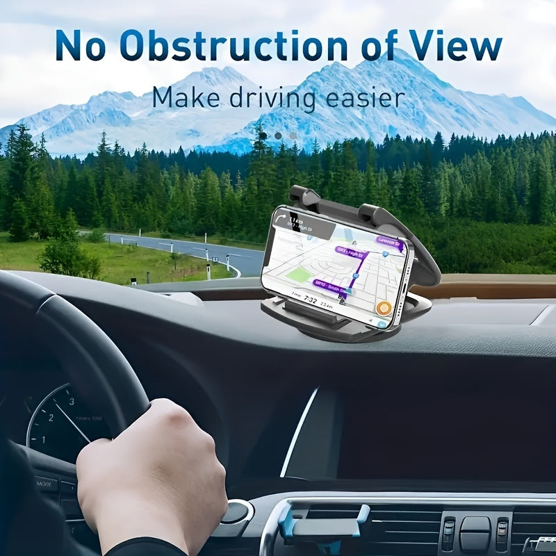 Soporte universal para coche para teléfono móvil, material ABS, impermeable, rotación de 360°, antideslizante