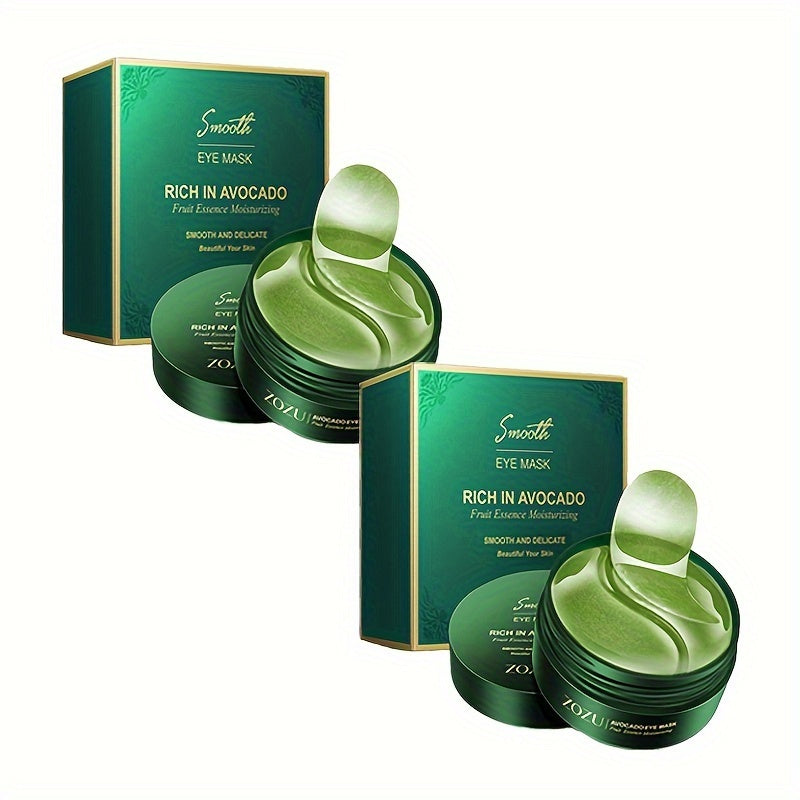 Unisex All Skin Moisturizing Eye Masks with Avocado and Gold for Firming and Tightening