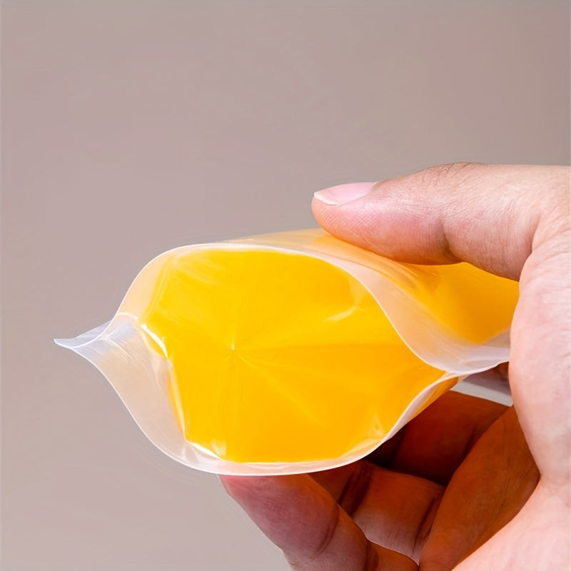 Set of 10 Clear Plastic Drink Pouches with Nozzle Leak-Proof Juice Bags for Smoothies