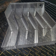 Stainless Steel Smoking Rack for Wood Pellet Grills Silver Non-Electric with Brush