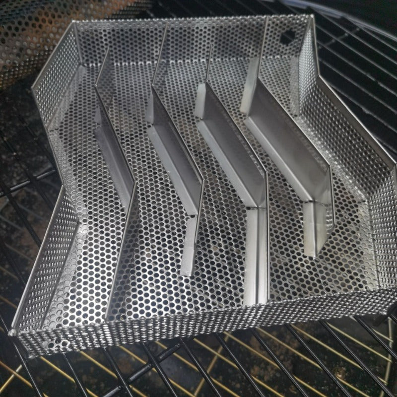 Stainless Steel Smoking Rack for Wood Pellet Grills Silver Non-Electric with Brush