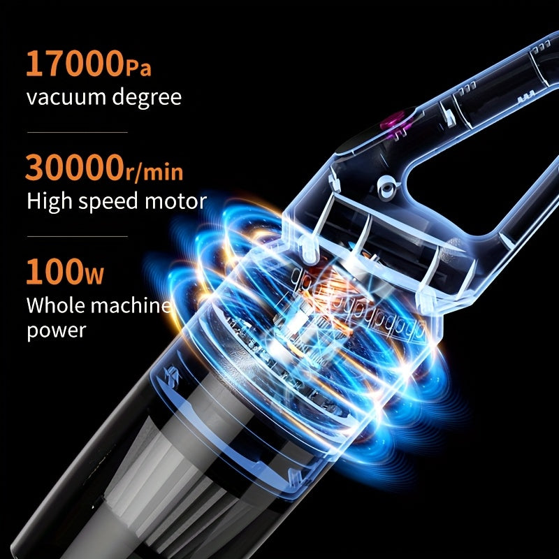 Kabelsiz qo‘l bilan cho‘miladigan changyutgich, kuchli tortish kuchi bilan, USB orqali qayta zaryadlanadigan, it sochlari, pol va gilamlarga mo‘ljallangan