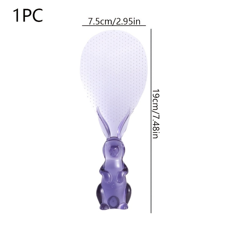 Crystal Rabbit Design Spoon for Rice Cooking Kitchen Utensil