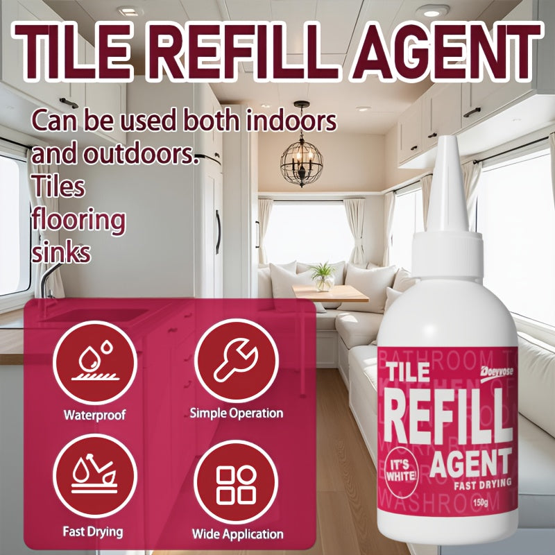 Tile Grout Sealer for RV and Home Ceramic Tile Repair Silicone Filler