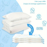 Vacuum Storage Bags 6-Pack with Manual Pump for Clothes Travel Home Organization