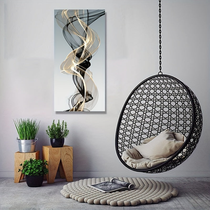 Abstract Ribbon Canvas Wall Art for Living Room Bedroom Bathroom Office Decor No Frame