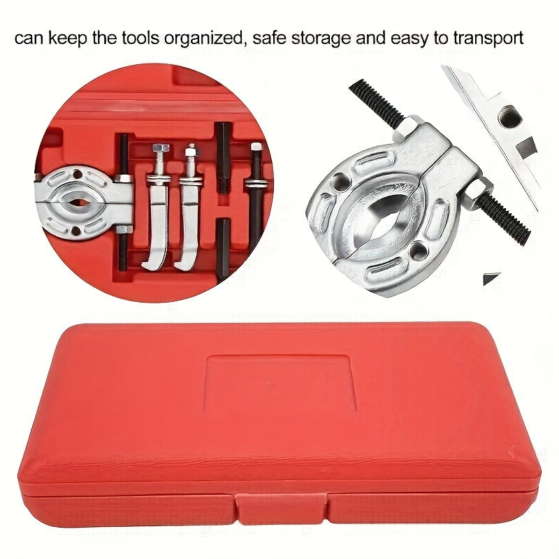 9pcs Bearing Puller Set, Durable Steel, Professional Separator Tools Kit for Gearbox and Engine Repairs