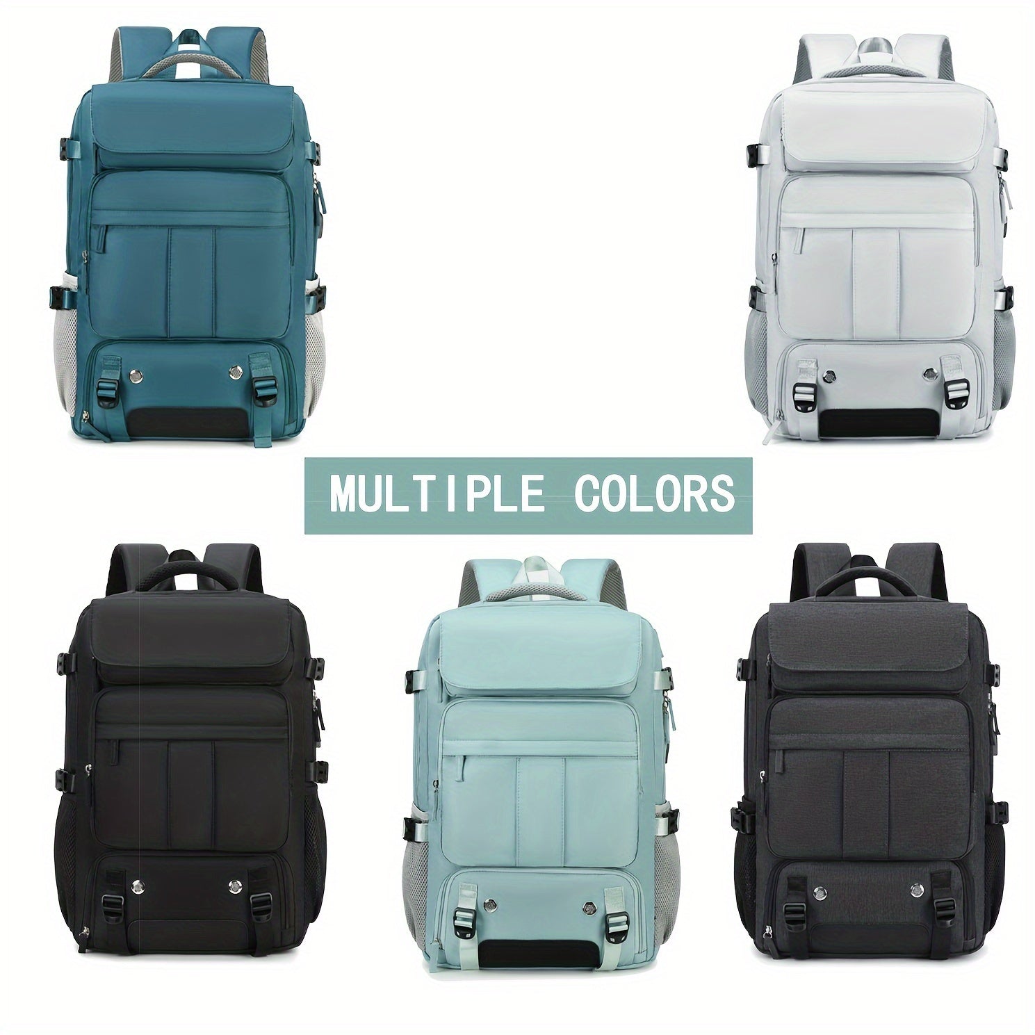 Women's Travel Backpack with 17.3-Inch Laptop Compartment and Shoe Pocket for Hiking College and Back-to-School