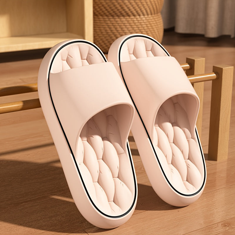 Women's Slip-On EVA Slippers Non-Slip Indoor Outdoor Sandals Black White