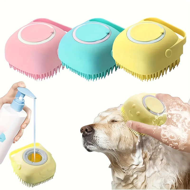 Kids Silicone Bath Brush Soft Hair Shampoo Massage Toy