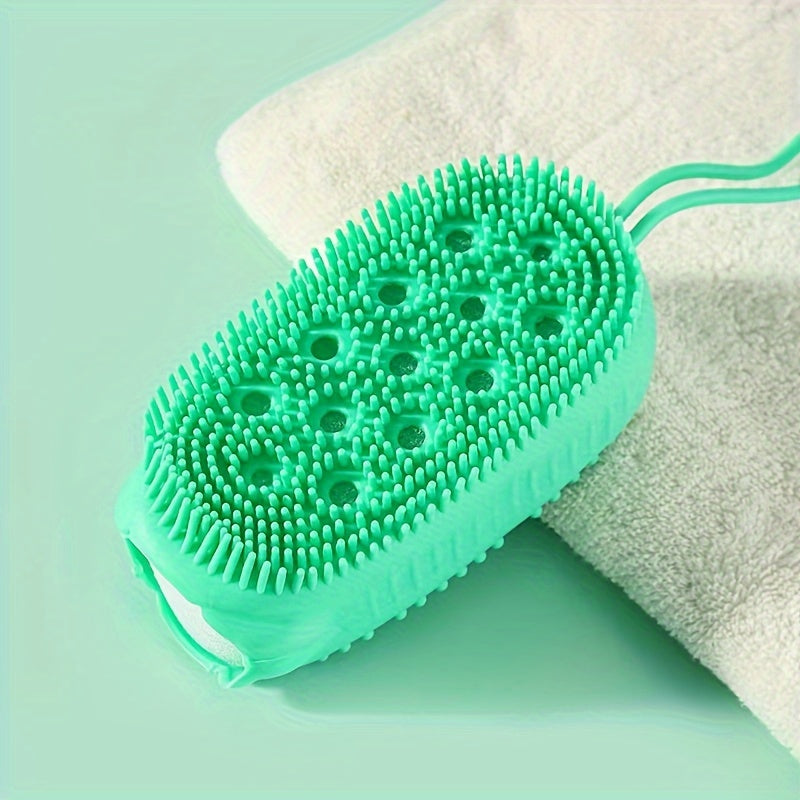 Esponja de silicona para exfoliar y limpiar en la ducha