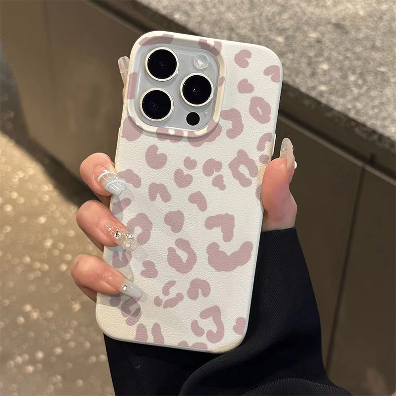 Leopard Pattern TPU Phone Case for iPhone Models Anti-Fouling Stylish Design
