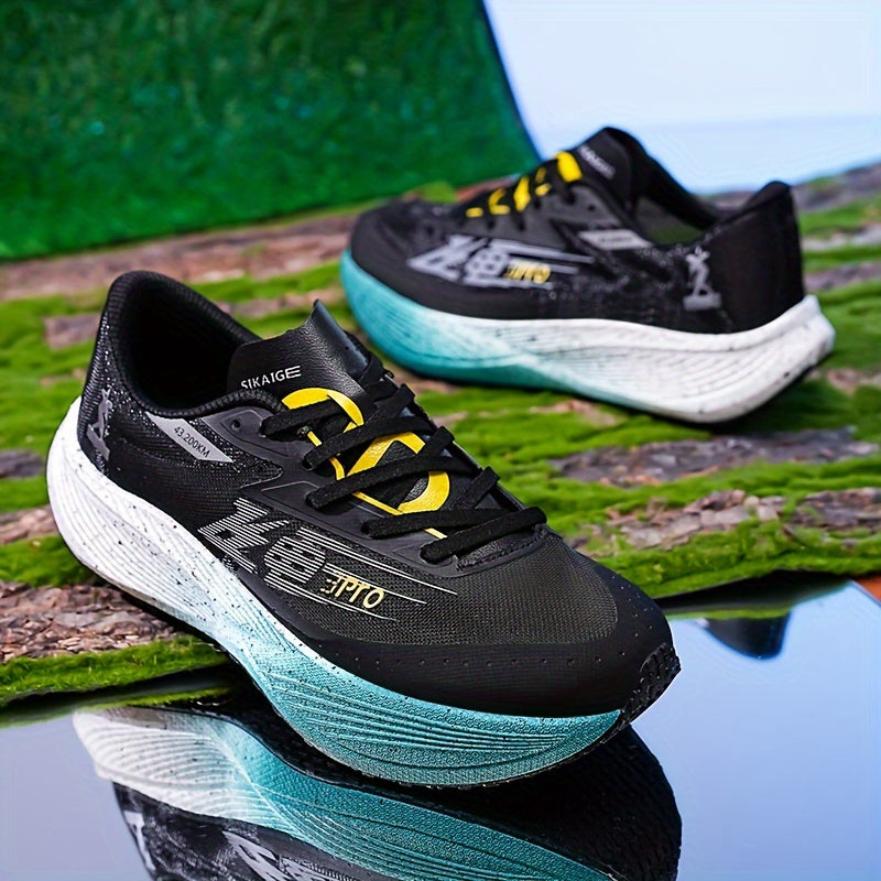 Men's Lightweight Mesh Running Shoes for Outdoor Workouts Non-Slip Shock Absorption