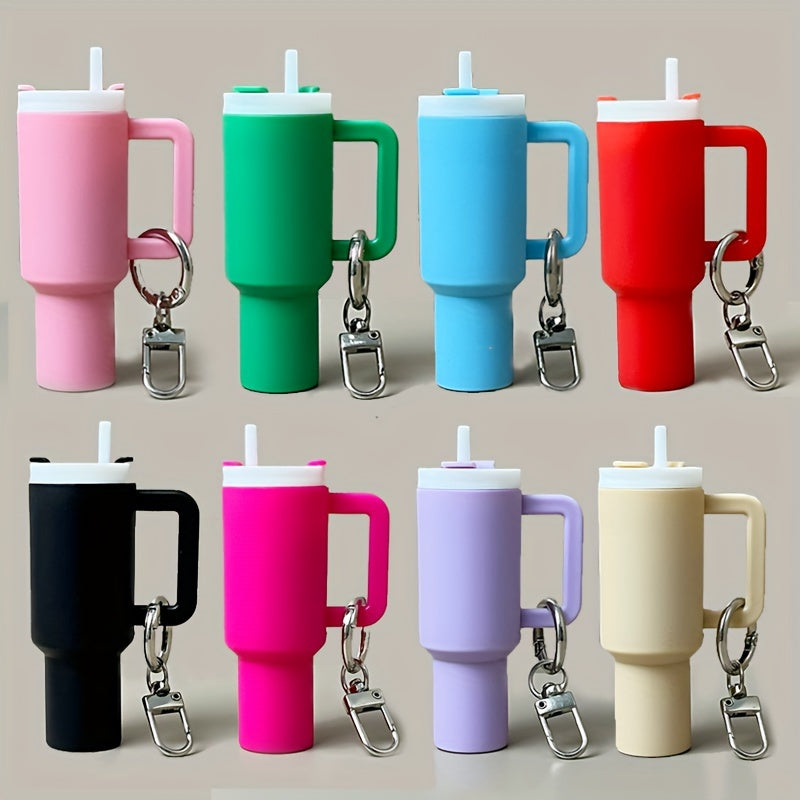Mini Cup Keychain with Storage for Lipstick and Small Items, Cute Gift