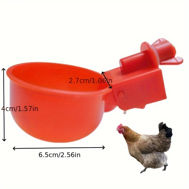 Poultry Waterer Dispenser for Chickens Quails Pigeons Automatic Plastic No Electricity