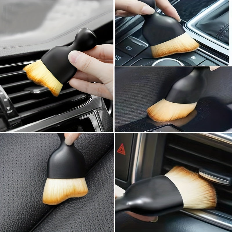 Car Interior Dust Brush Set Soft Bristle Cleaning Tool for Air Conditioner and Console