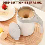 Stainless Steel Self-Stirring Coffee Mug Compact Reusable Travel Cup