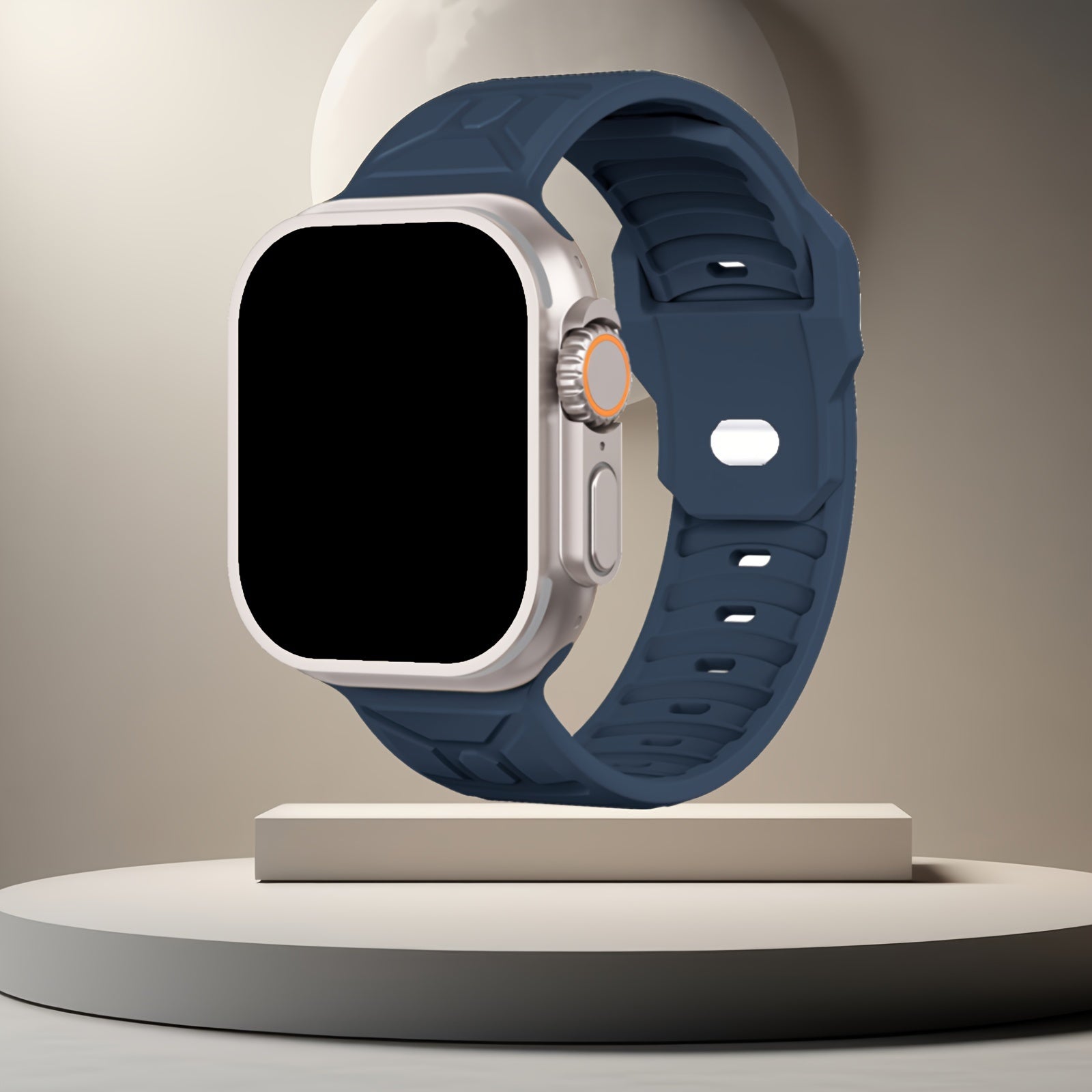 Silicone Sport Watch Band for Apple Watch Water-Resistant Compatible with Series 4-10 Men Women