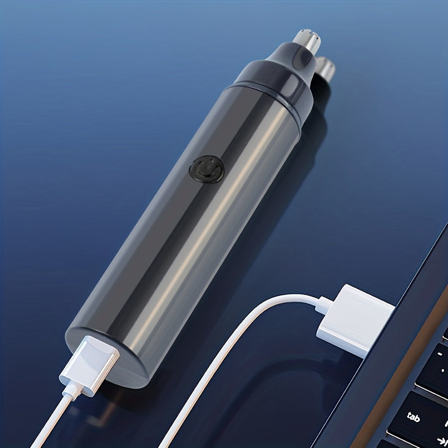 USB rechargeable nose and facial hair trimmer ideal gift for men