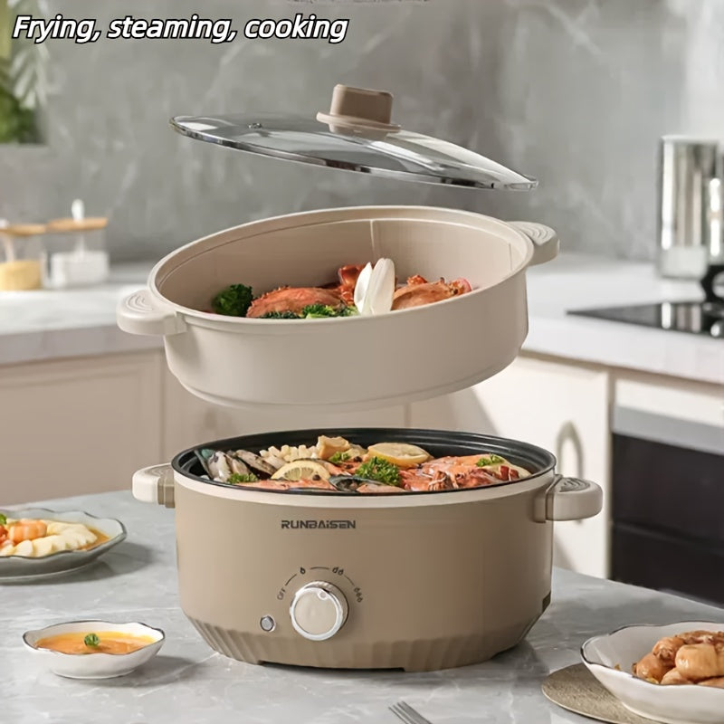 Yevropa Standartli Elektrik Issiq Pota, Steamer bilan wok, Ko‘p funksiyali pishirish qozoni