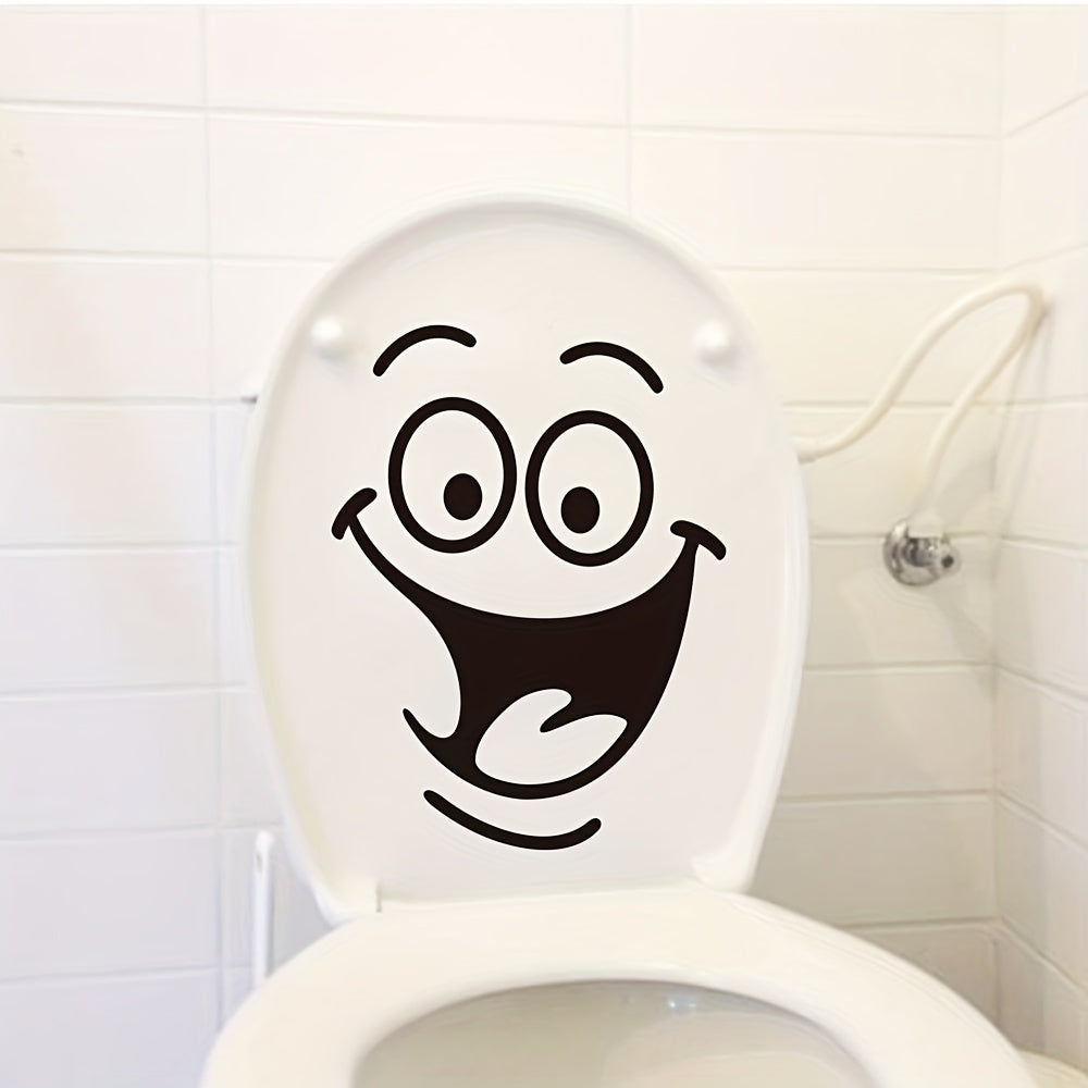 Smiling Face Sticker Removable Self-Adhesive Decal for Car Walls Laptop