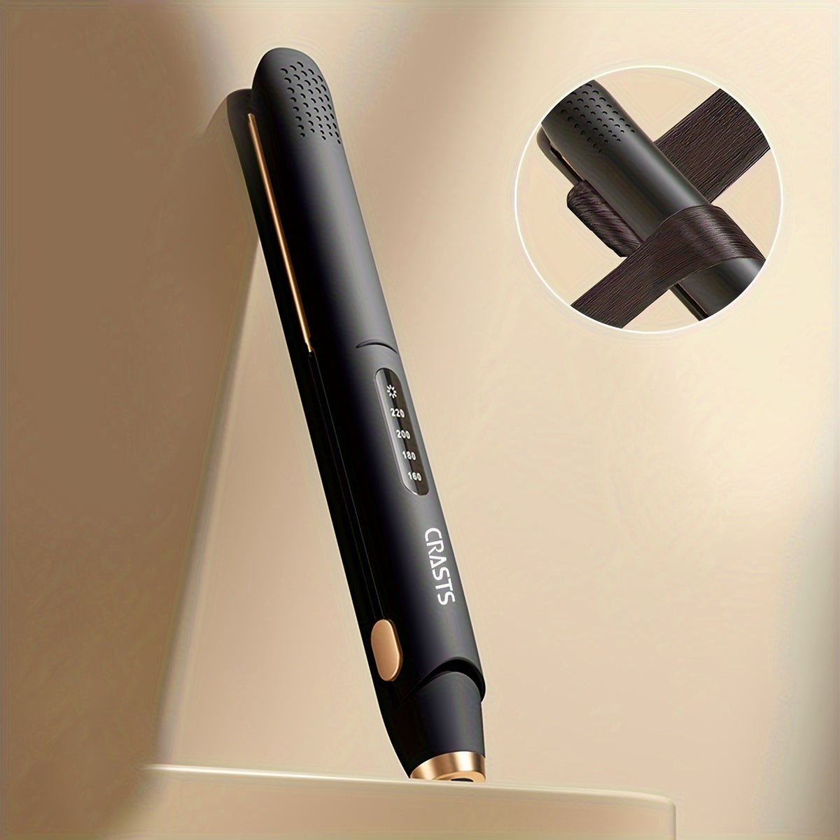 Planchas de pelo de titanio unisex de 32W con función dual para uso en casa y en salón