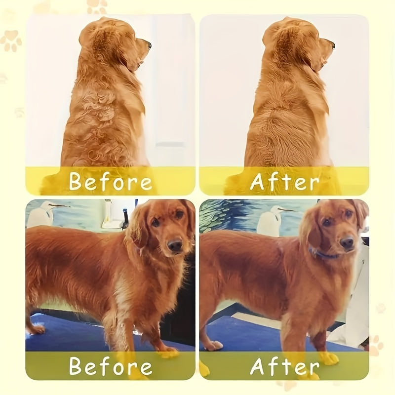 USB-Powered Steam Pet Brush for Cats and Dogs Deshedding Comb with Spray Indoor Outdoor