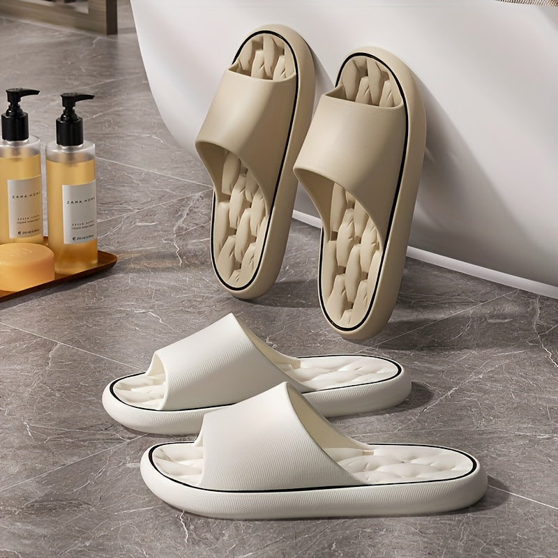 Zapatillas de casa de color sólido de EVA para mujer, cómodas para todas las estaciones, calzado interior cómodo