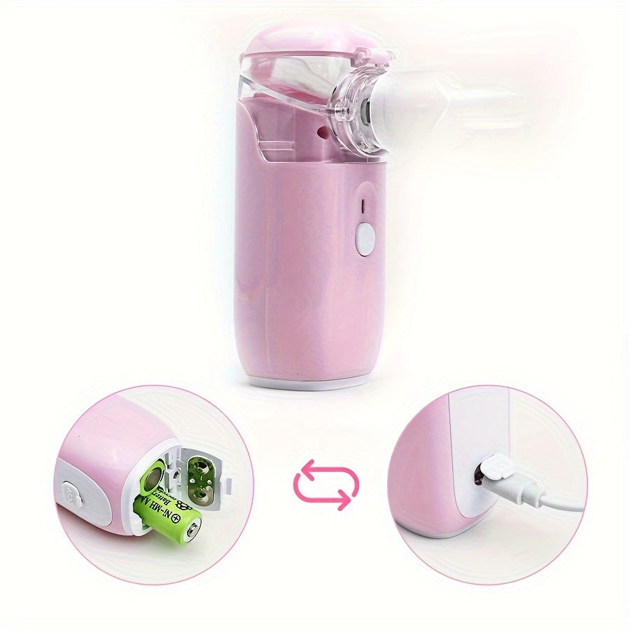 Portable USB Rechargeable Facial Humidifier and Steamer for Home and Office