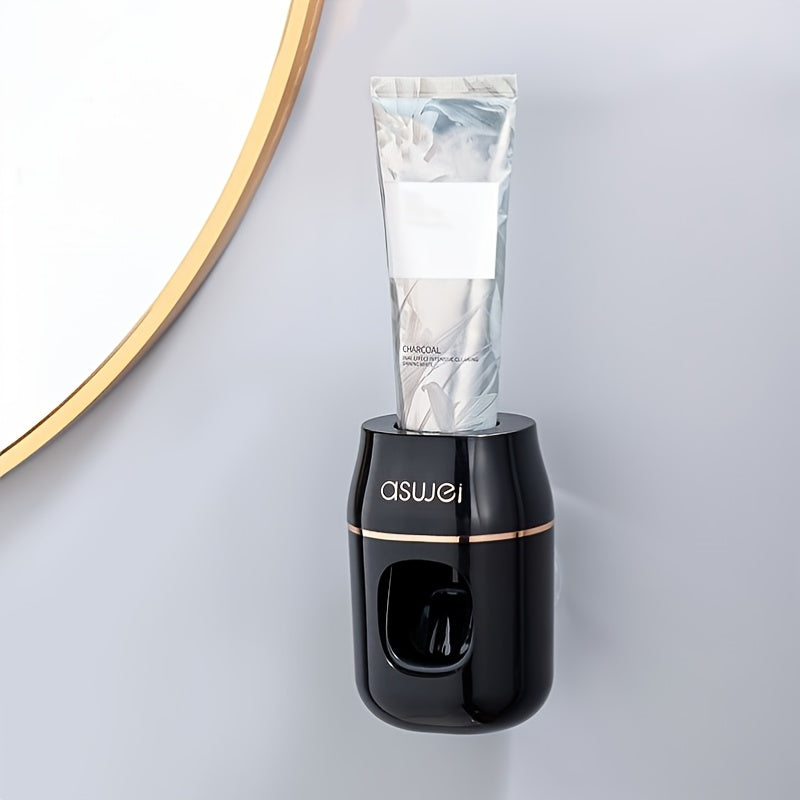 Wall-Mounted Automatic Toothpaste Dispenser for Bathroom Organization