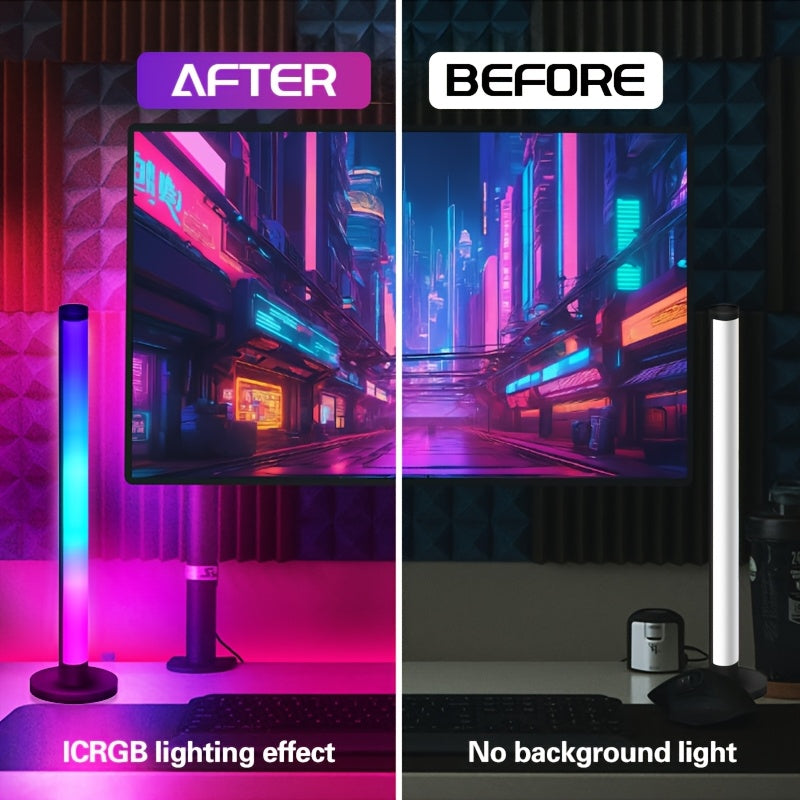 Luces de escritorio LED alimentadas por USB para entusiastas de los juegos y la música, pack de 1 o 2