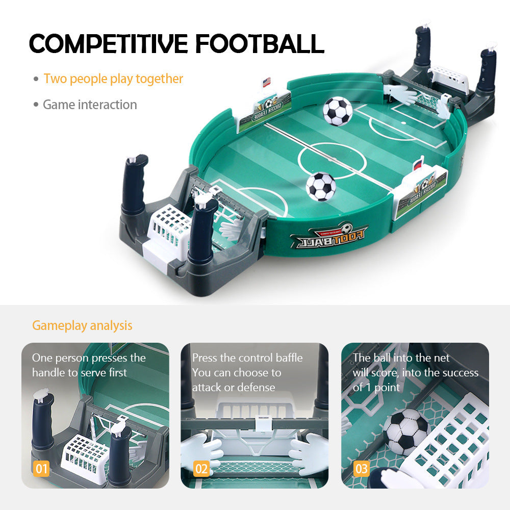 Kids Interactive Tabletop Soccer Game with 5 Balls for Ages 3 and Up