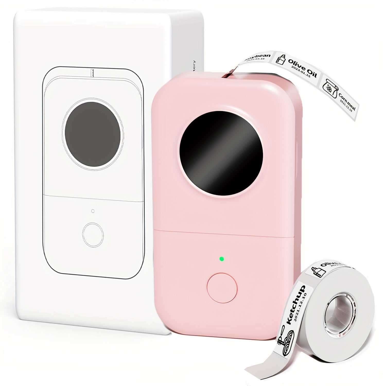 Mini Portable Thermal Label Maker for Jars, Kitchen, Clothes, Jewelry with Smartphone Compatibility