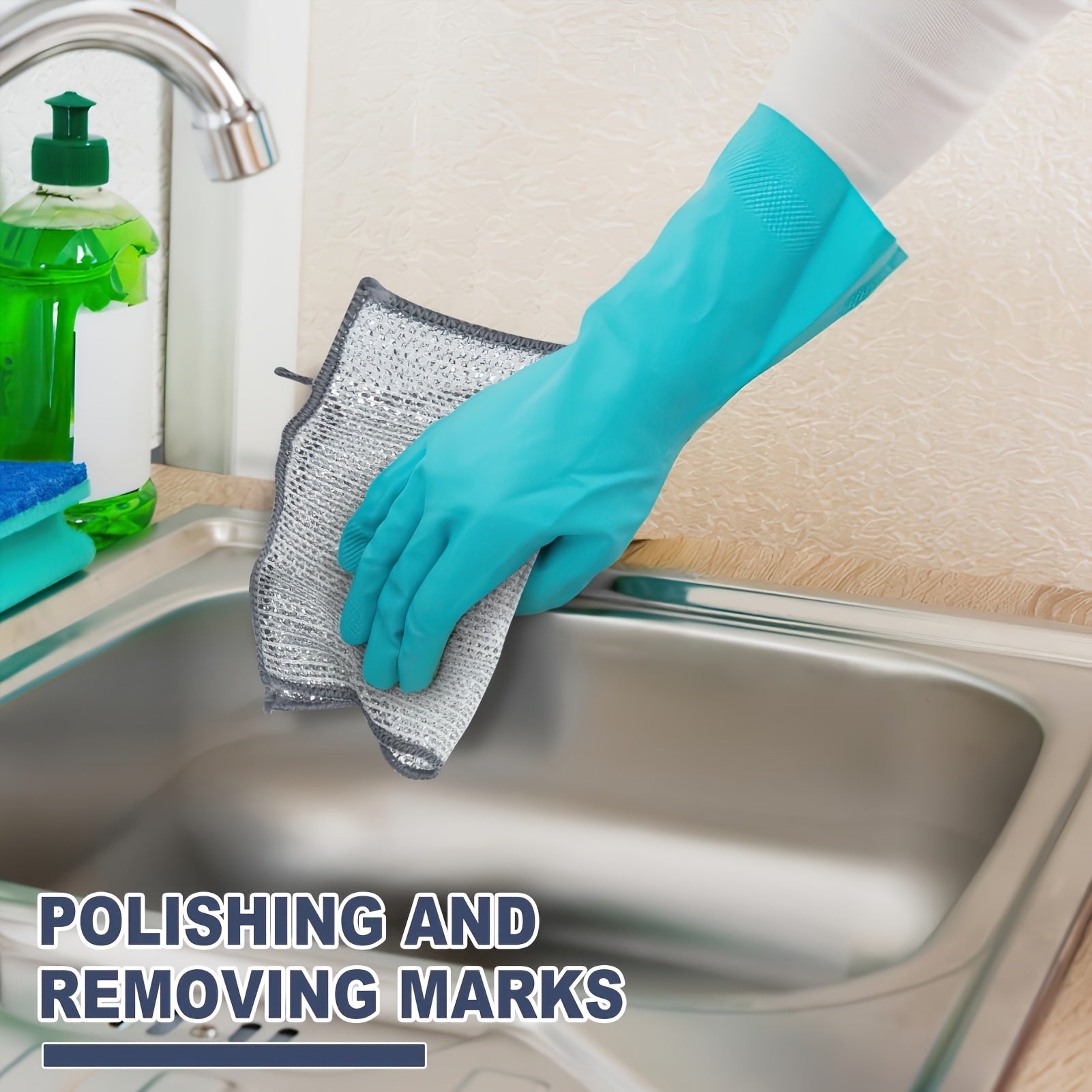 Non-Stick Oil Iron Rag Kitchen Cleaning Cloths for Pots Dishes and Surfaces