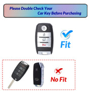 Universal TPU Car Key Case Cover with Keychain for Kia Models