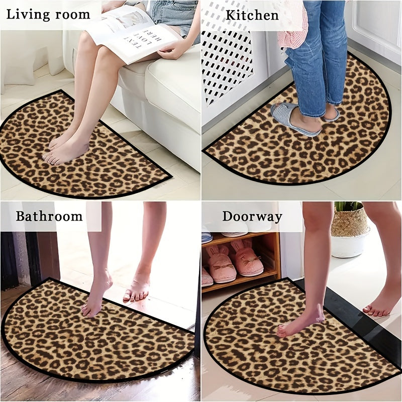 Printed RV Non Slip Floor Mats Bathroom Entrance Polyester Fiber