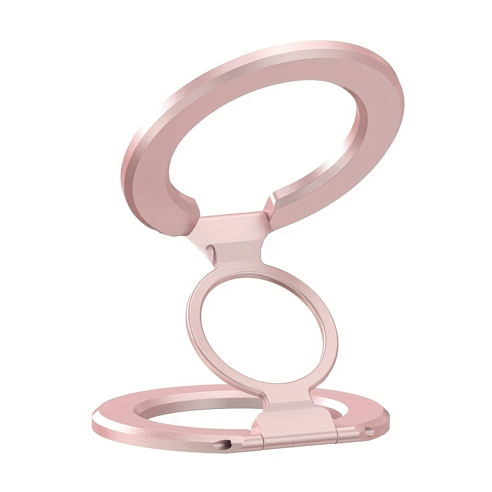 Dual Magnetic Phone Ring Holder with Adjustable Grip and Kickstand for Smartphones