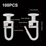 100 Nano Pulleys with 6 Sets of Threaded Pulleys for Light Duty Mechanical Projects