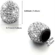 Universal Rhinestone Tire Valve Stem Caps for Cars Bikes Trucks 4 Pack