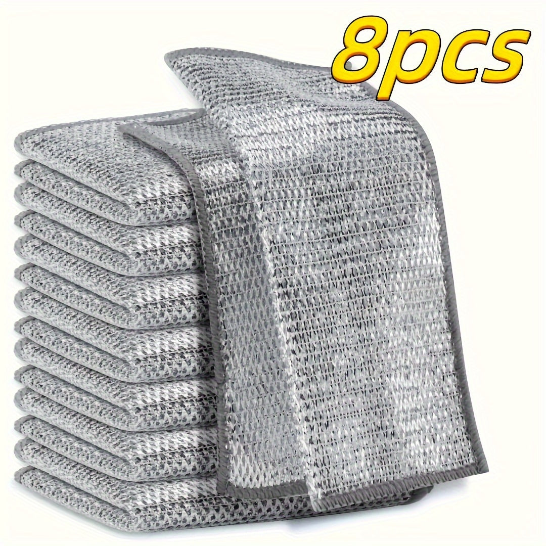Cleaning Cloth Set Ultra-Durable Mesh Ultrafine Fiber for Dry Wet Cleaning 8 12 16pcs