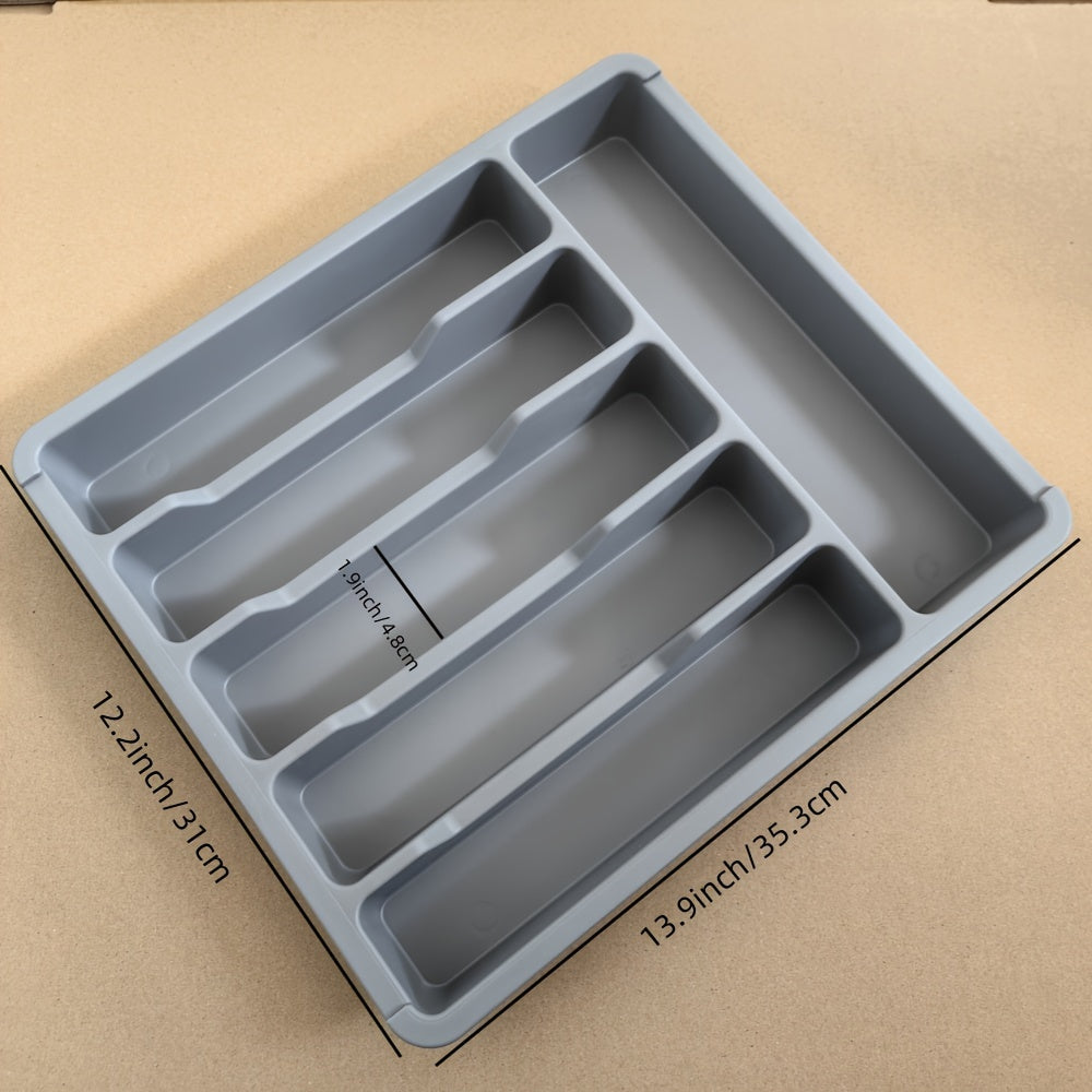 Пластиковая подставка-органайзер для плоской посуды с 6 отделениями для кухонных ящиков