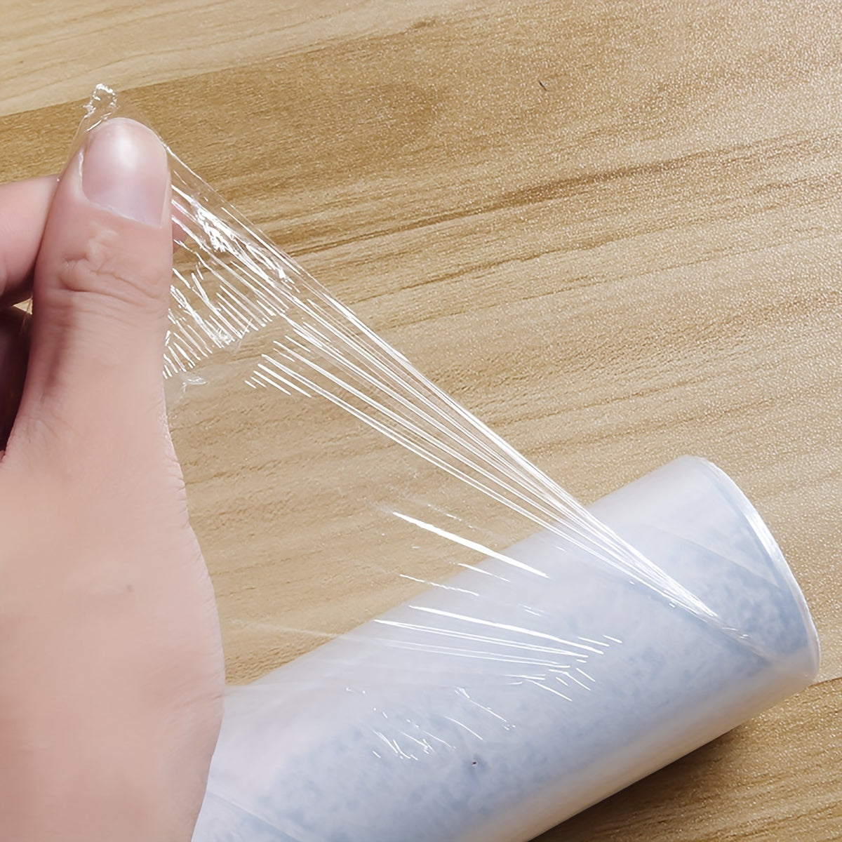 Wheat Straw Cling Film 30x30m Roll Food Grade Wrap for Kitchen and Freshness