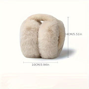 Women's Winter Earmuffs Soft Polyester Fleece Foldable Adjustable Warm Accessories