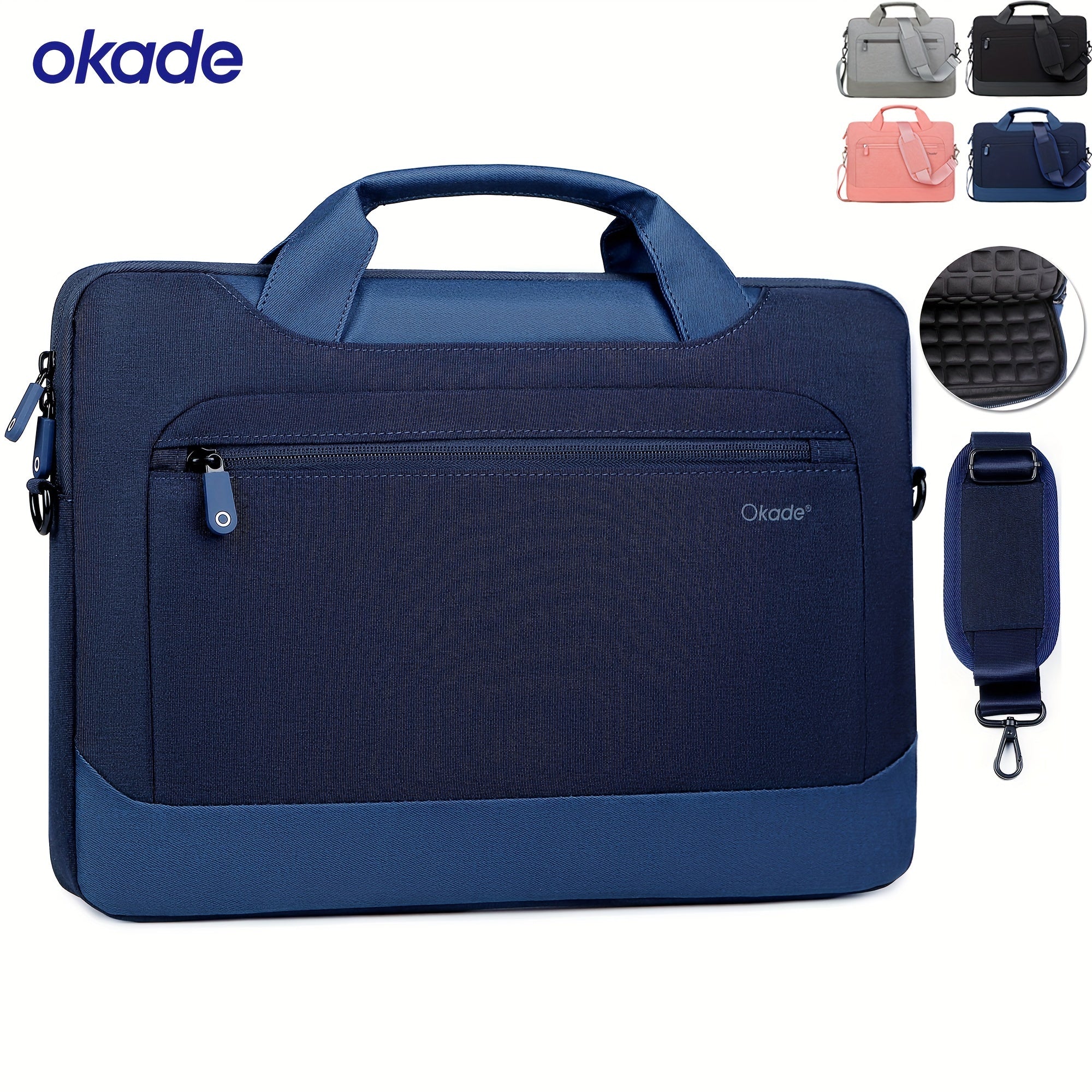 Lightweight Waterproof Shockproof Laptop Bag for 13.3-16 Inch Tablets with Adjustable Detachable Straps