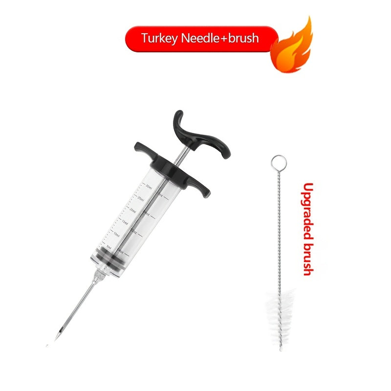 Meat Syringe for Marinades and Smoking, Reusable, Perfect for Grilling and Gifts