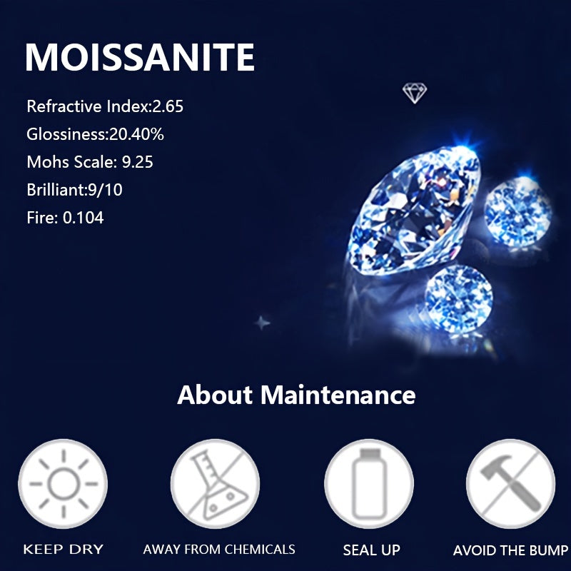 S925 sterling kumushdan tayyorlangan, 18K oltin bilan qoplangan hashamatli moissanite halqalar, har kuni kiyish yoki maxsus tadbirlar uchun mukammal yumaloq halqalar. Onalar kuni uchun ideal sovg'a, chiroyli sovg'a qutisida keladi.