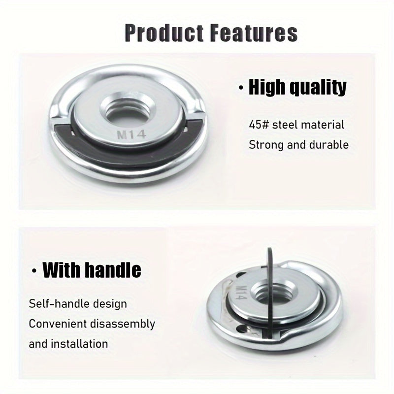 Angle Grinder Locking Nut, Quick Clamping Tool, Heavy Duty Replacement