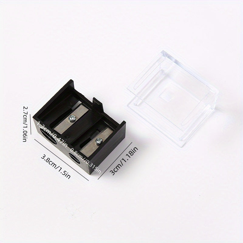 Travel Makeup Pencil Sharpener Dual Hole Portable Debris Collection