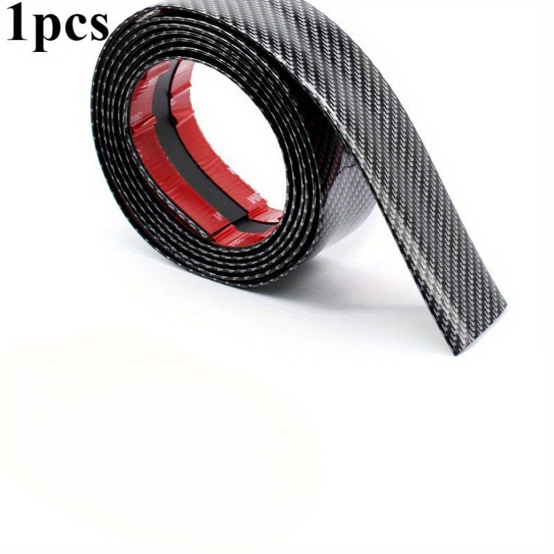Car Carbon Fiber Door Threshold Strip Anti-Collision Scratch Guard